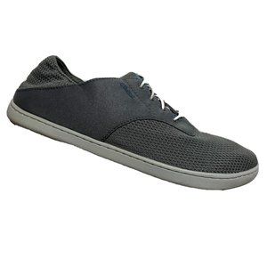 Olukai Nohea Moku Gray Mesh No Tie Casual Boat Loafer Sneaker Shoes Mens 8.5